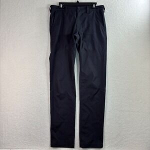 Bluffworks Ascender Pants Mens 31x34 Black Tailored Fit Chino Travel Tech